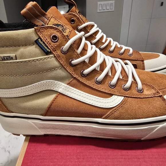 Vans Sk8-Hi MTE Glazed Ginger Marshmallow VN000CVTI6Y Men’s SZ 10 SKATE SNEAKER - Picture 8 of 12